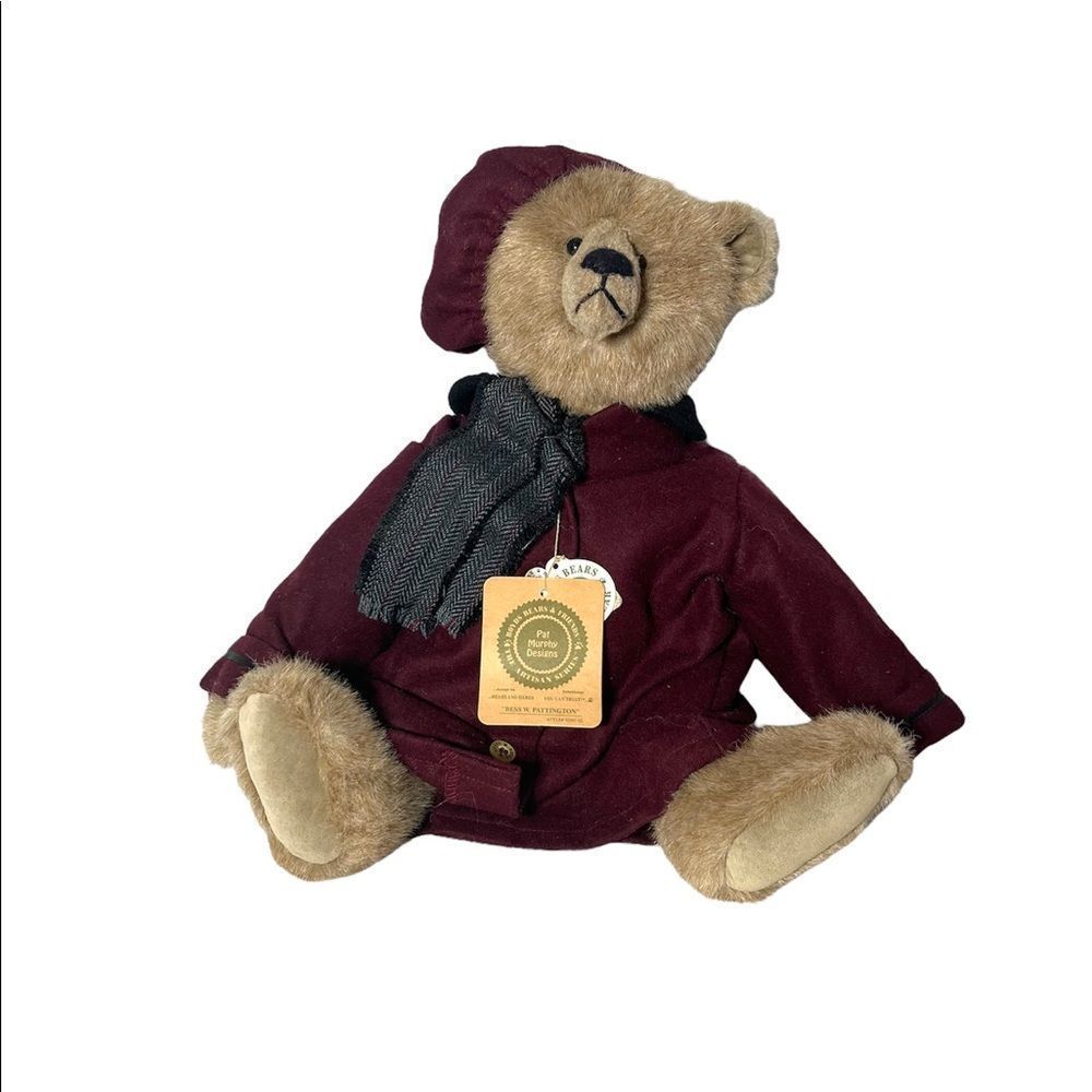 Boyds Bears Plush BESS W PATTINGTON Fabric Artisan Bear Dressed Winter 9200102